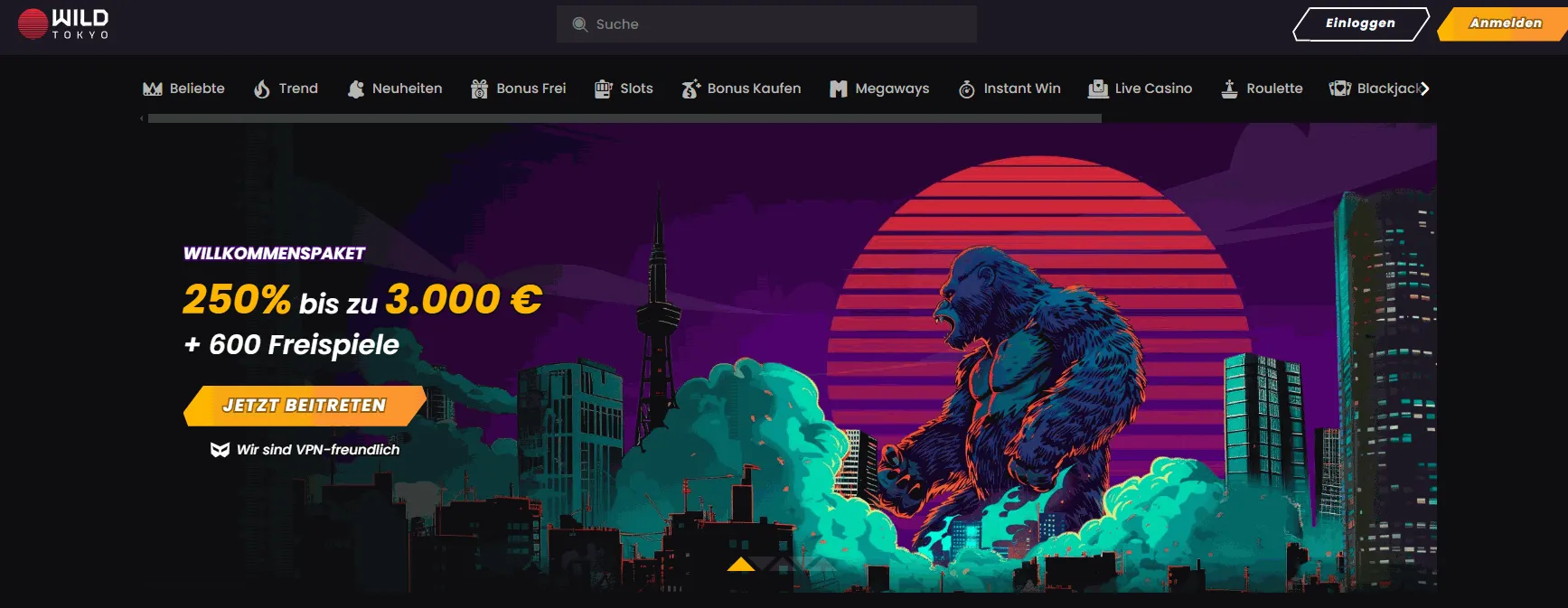 Wild Tokyo Casino Willkommensbonus