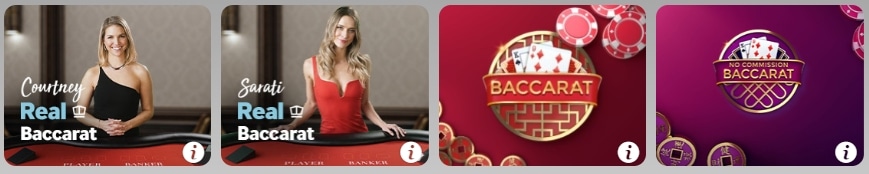 Betway Casino wähle dein Baccarat