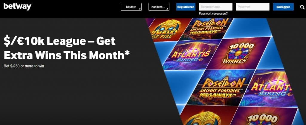 Betway Casino Bonus Programm